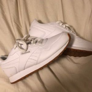 All white classic Reebok Sneakers